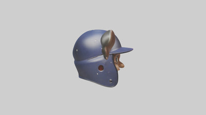 Cartoon Batting Helmet model 3D model