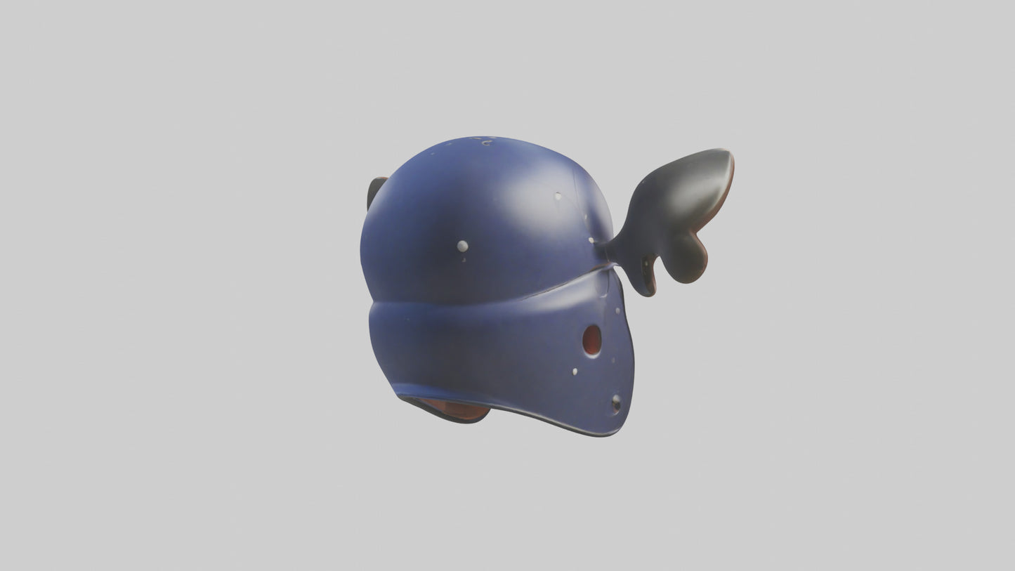 Cartoon Batting Helmet model 3D model
