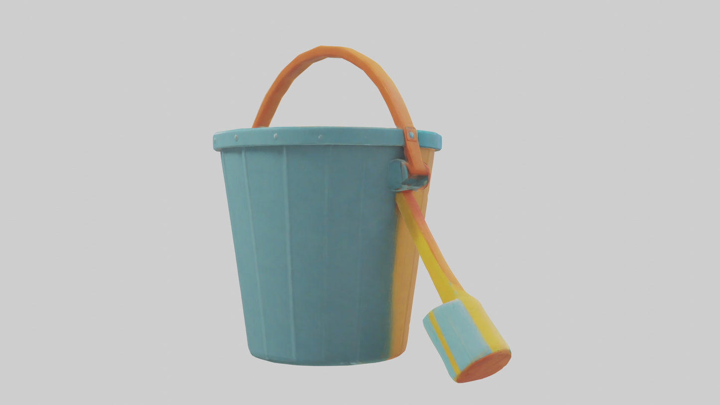 Cartoon Beach Bucket model 3D model