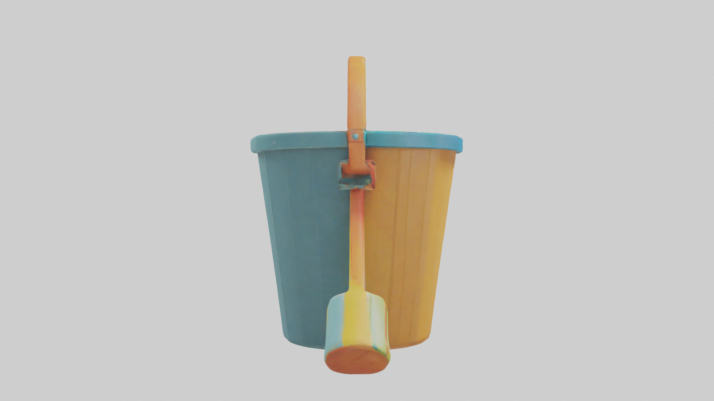 Cartoon Beach Bucket model 3D model