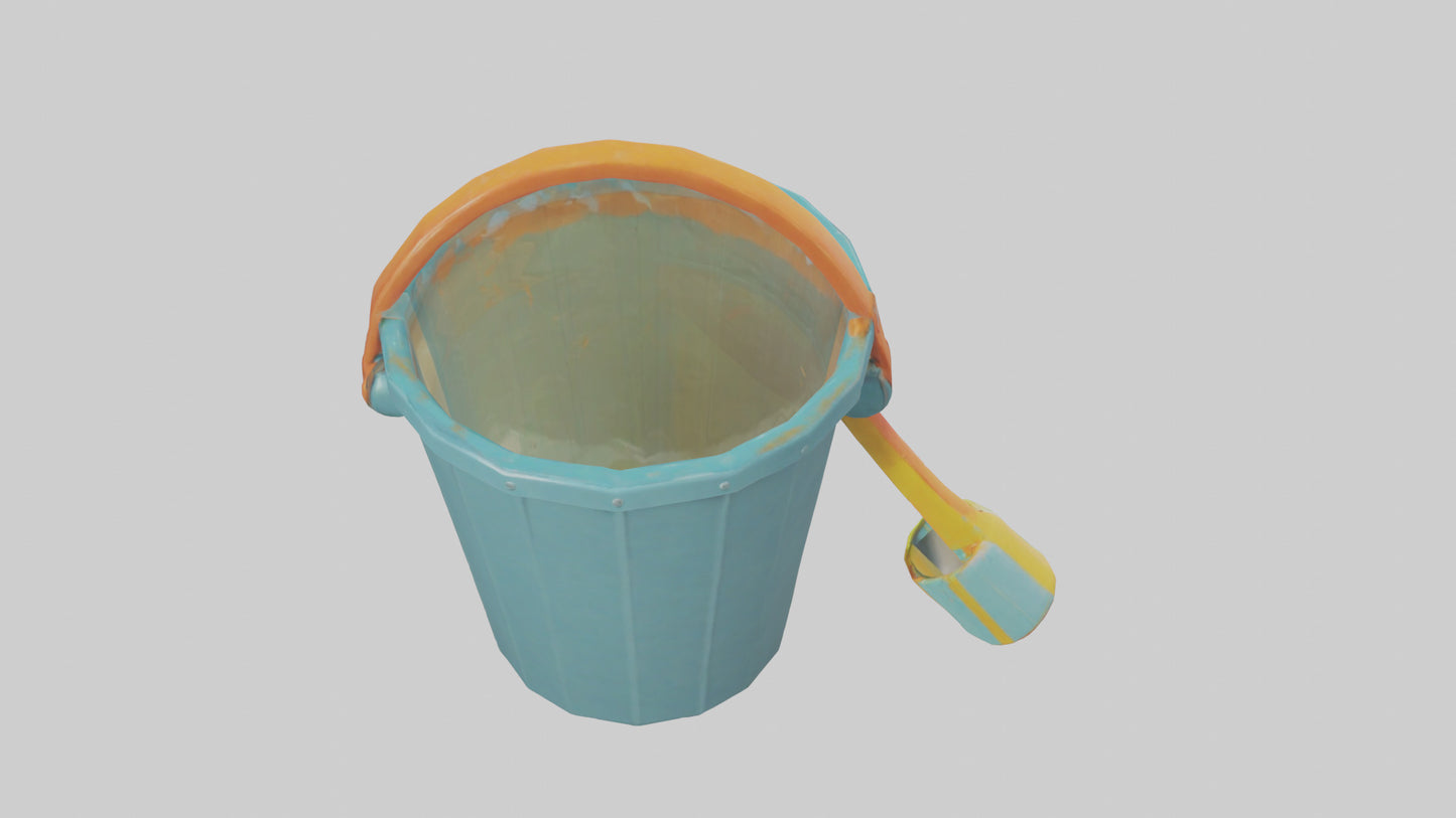 Cartoon Beach Bucket model 3D model
