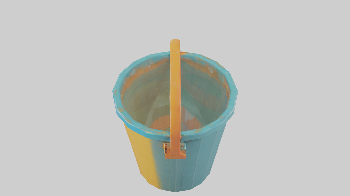 Cartoon Beach Bucket model 3D model