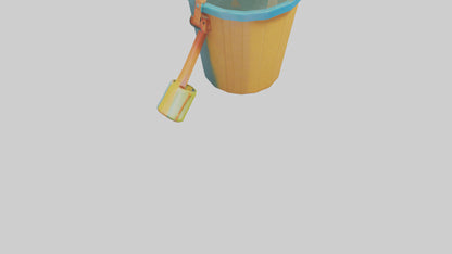 Cartoon Beach Bucket model 3D model