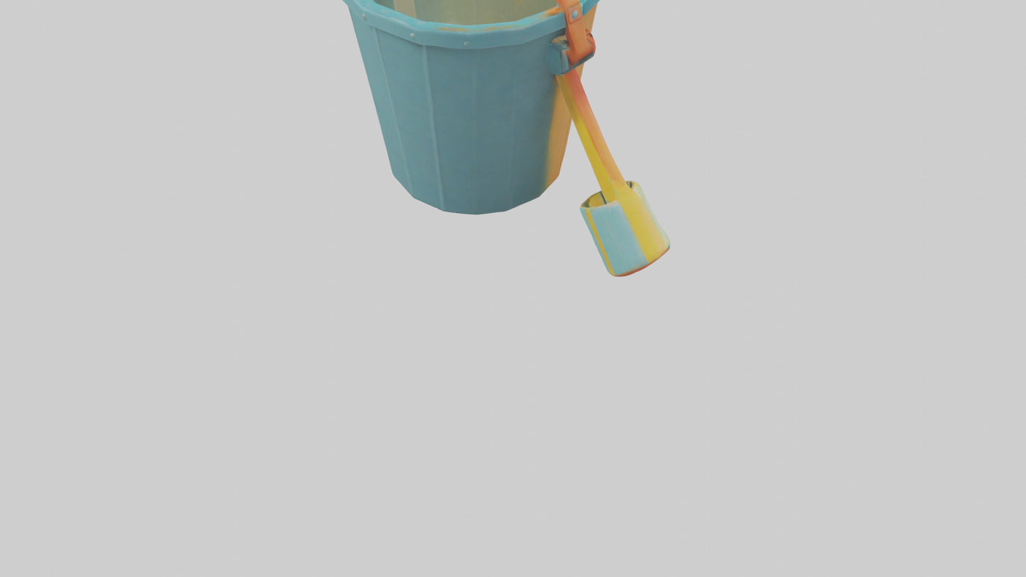 Cartoon Beach Bucket model 3D model