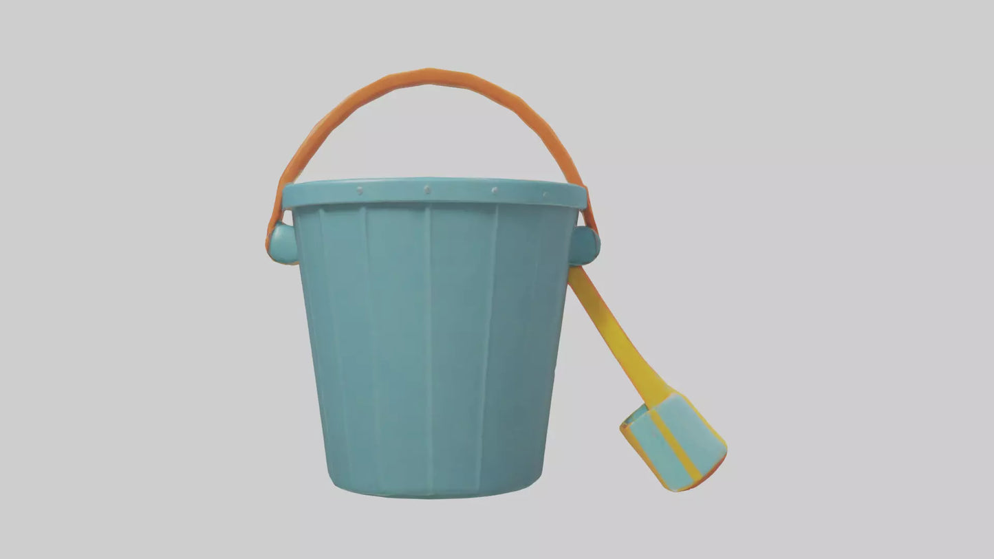Cartoon Beach Bucket model 3D model