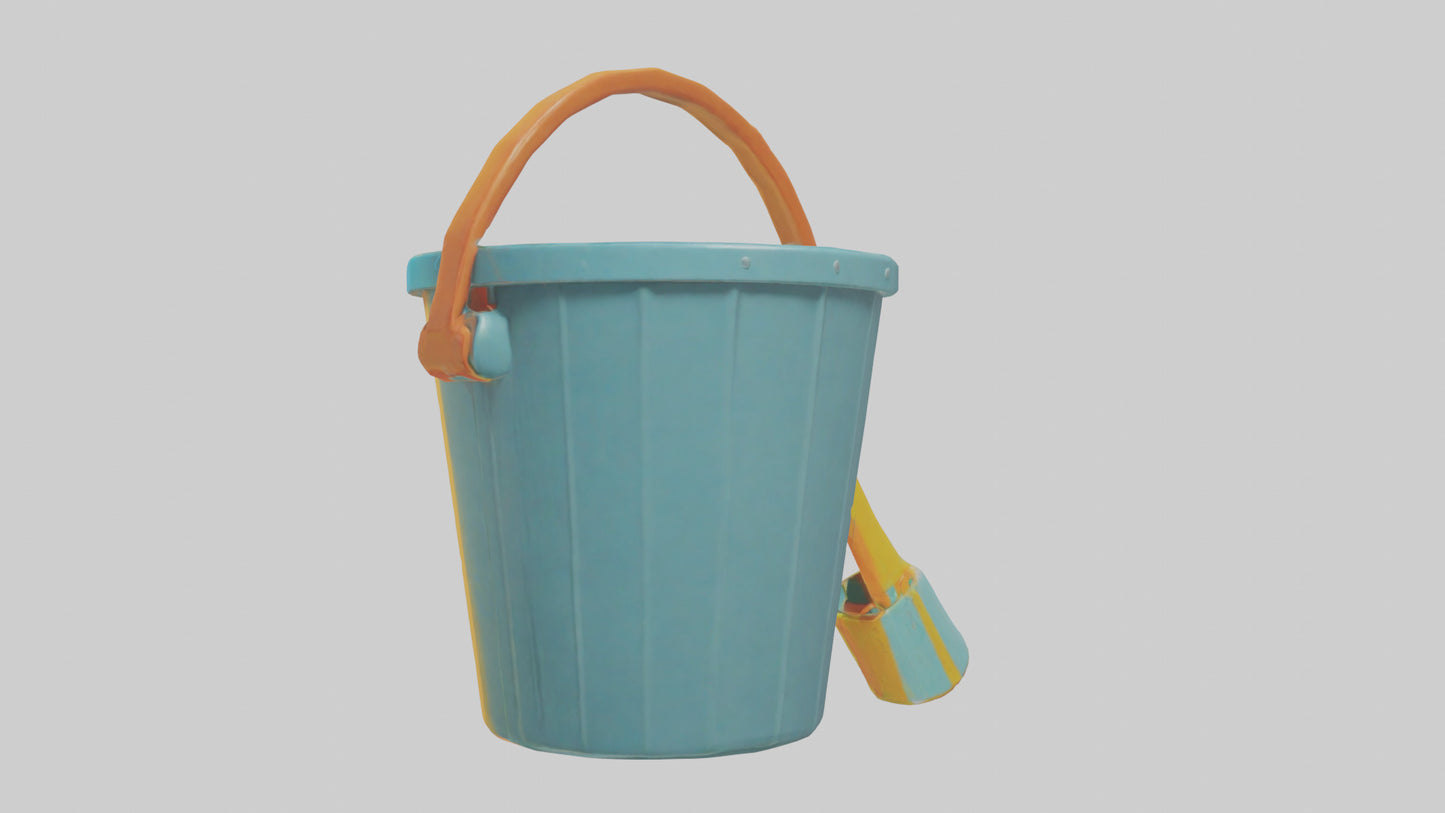 Cartoon Beach Bucket model 3D model