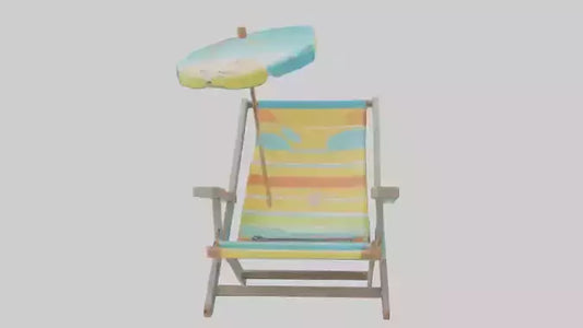 Cartoon Beach Chair model 3D model