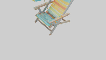 Cartoon Beach Chair model 3D model