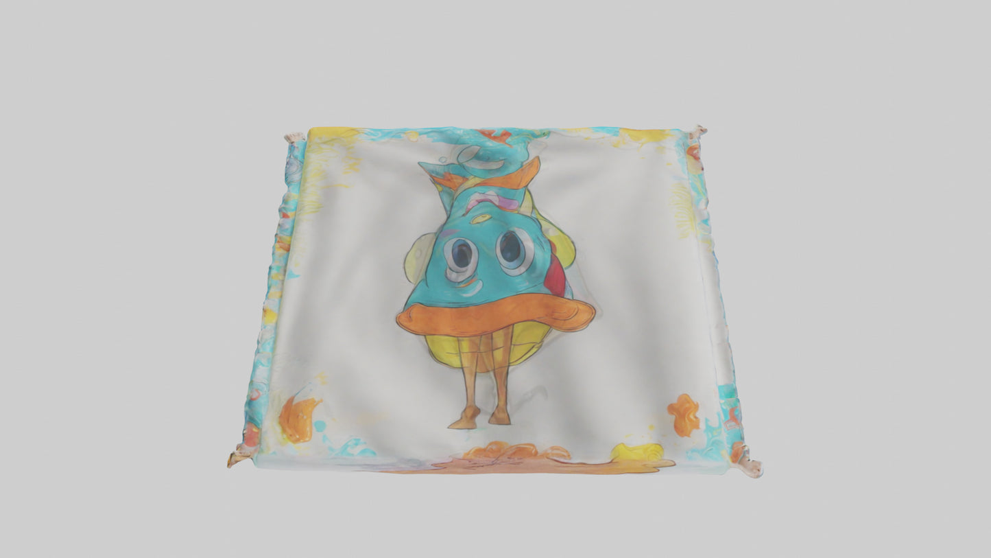 Cartoon Beach Towel model 3D model