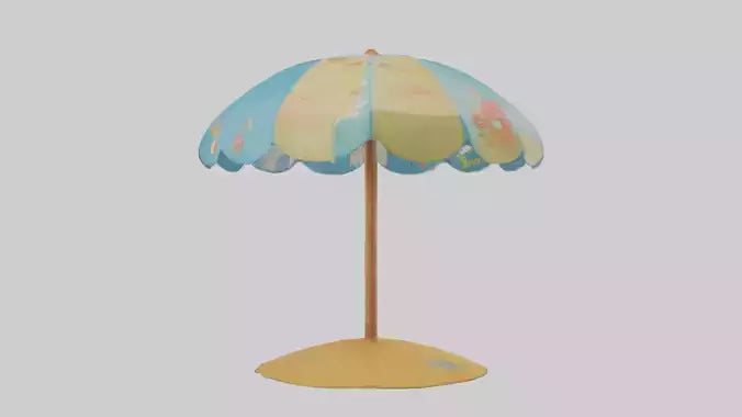 Cartoon Beach Umbrella model 3D model