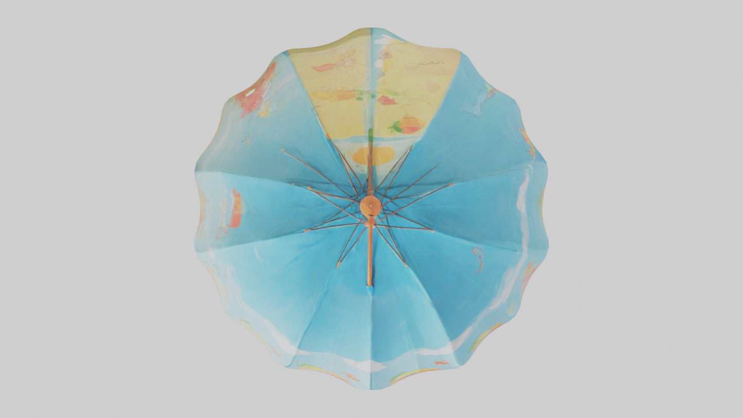 Cartoon Beach Umbrella model 3D model