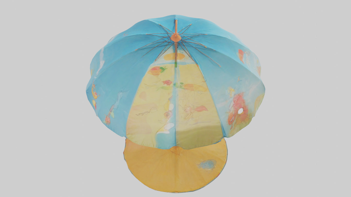 Cartoon Beach Umbrella model 3D model