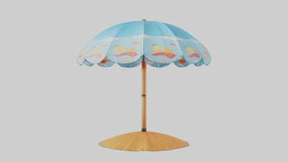 Cartoon Beach Umbrella model 3D model