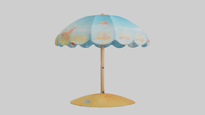 Cartoon Beach Umbrella model 3D model