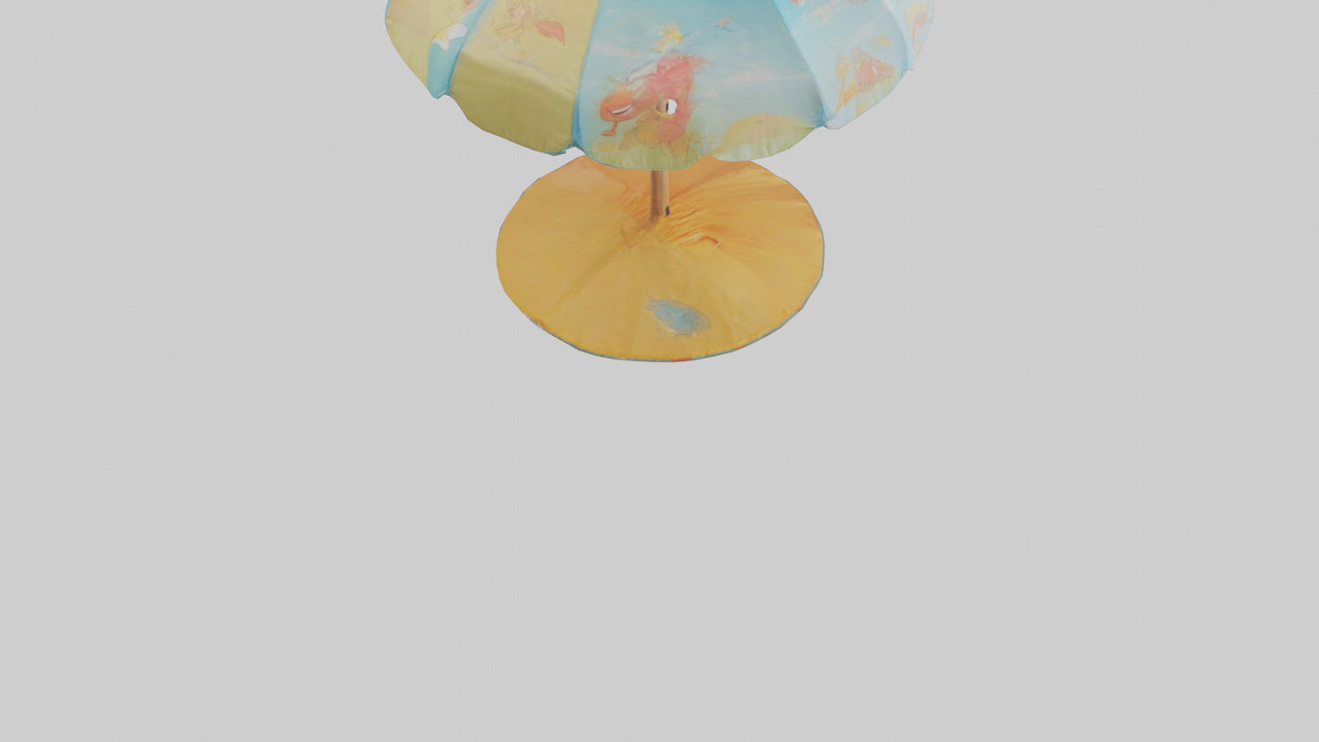 Cartoon Beach Umbrella model 3D model