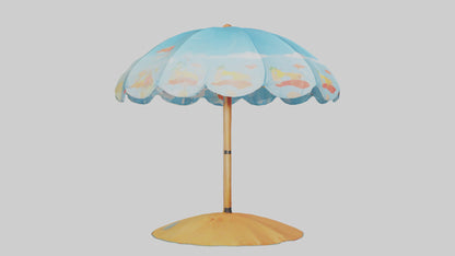 Cartoon Beach Umbrella model 3D model