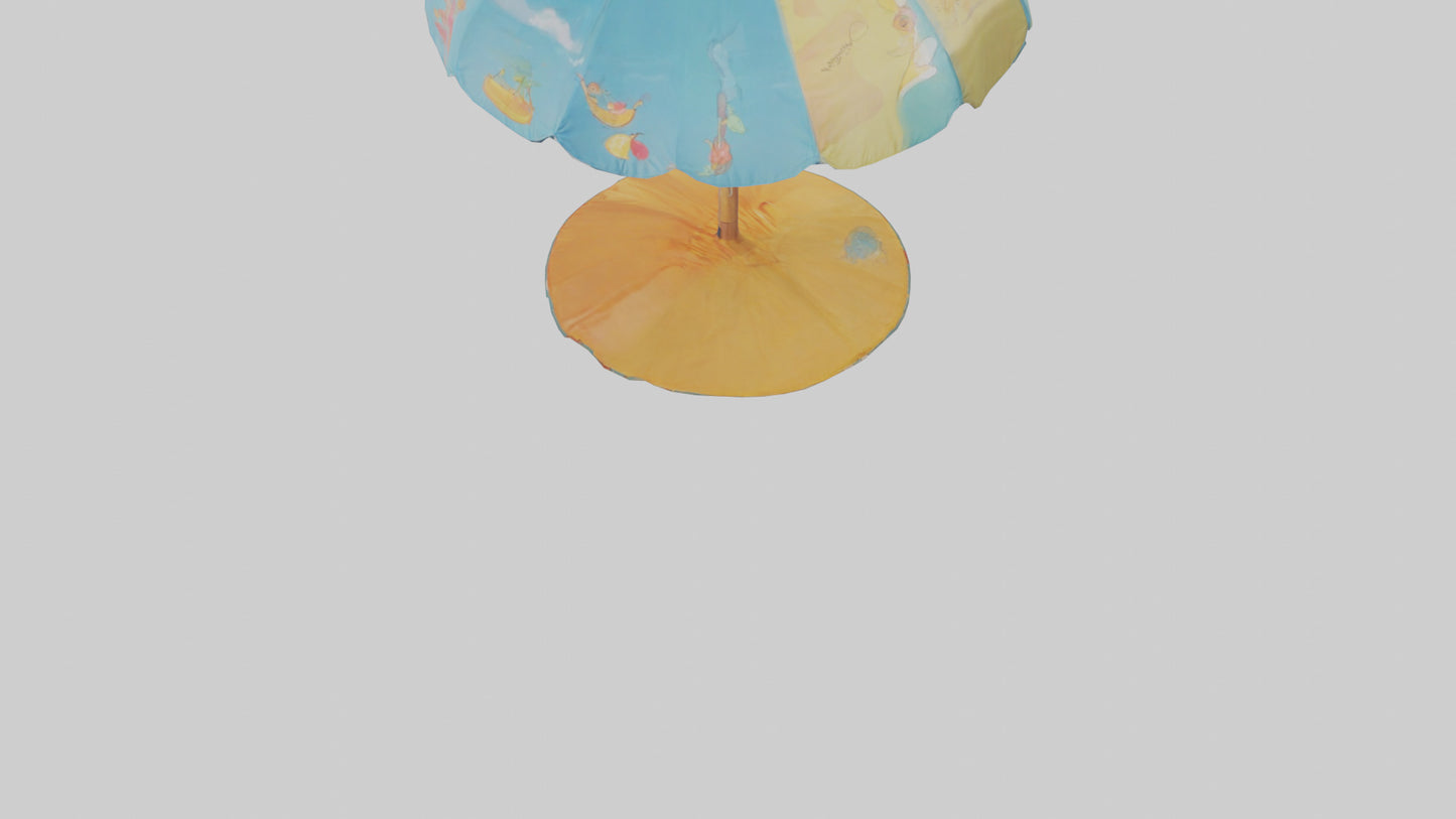 Cartoon Beach Umbrella model 3D model