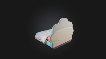 3D model Cartoon Bed VR / AR / low-poly