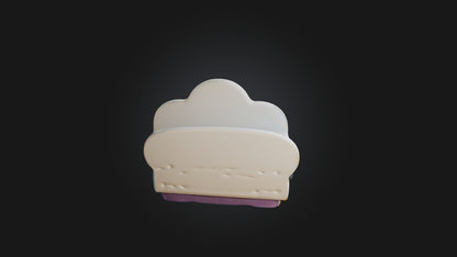 3D model Cartoon Bed VR / AR / low-poly