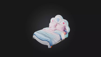 3D model Cartoon Bed VR / AR / low-poly