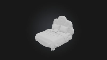 3D model Cartoon Bed VR / AR / low-poly