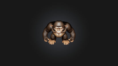 3D model Cartoon Bigfoot VR / AR / low-poly