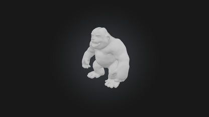 3D model Cartoon Bigfoot VR / AR / low-poly