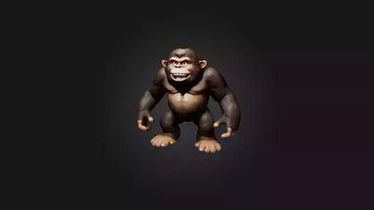3D model Cartoon Bigfoot VR / AR / low-poly