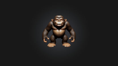 3D model Cartoon Bigfoot VR / AR / low-poly