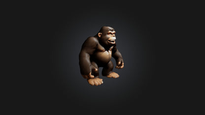 3D model Cartoon Bigfoot VR / AR / low-poly
