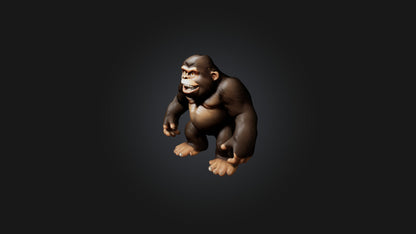 3D model Cartoon Bigfoot VR / AR / low-poly