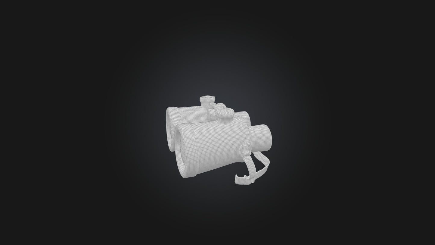 Cartoon Binoculars 3D model