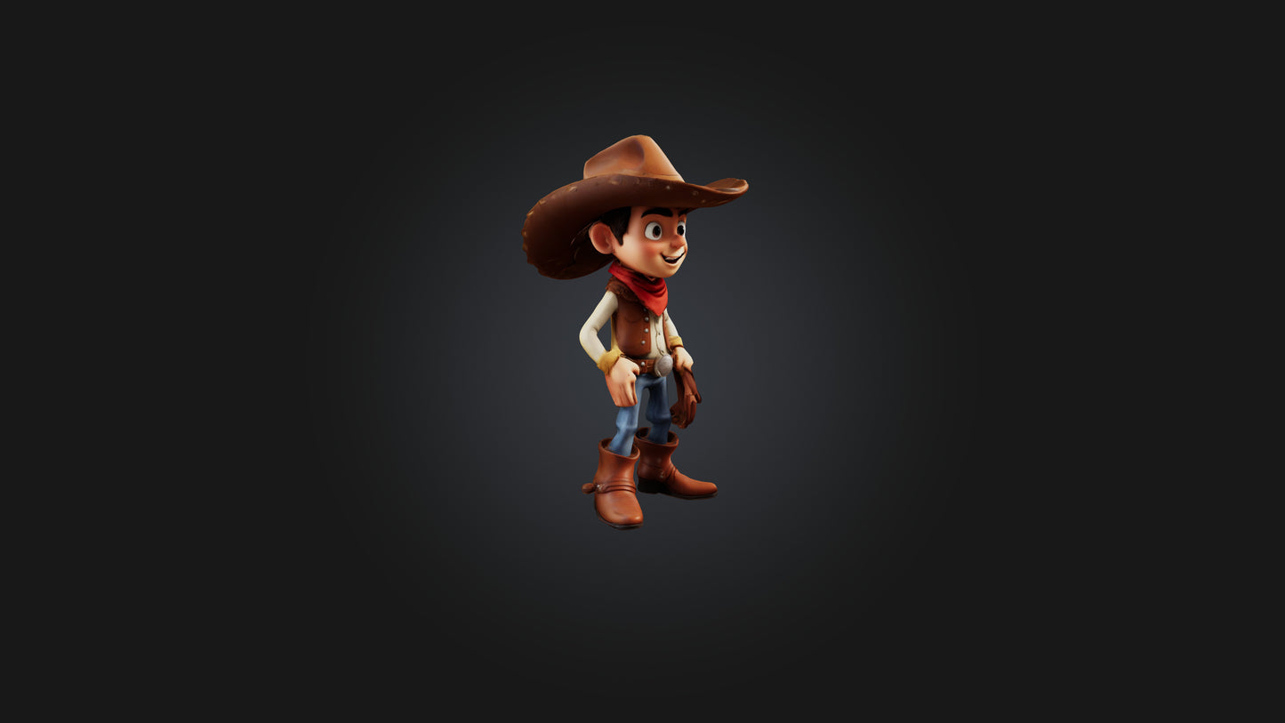 Cartoon Bird Bath 3D model