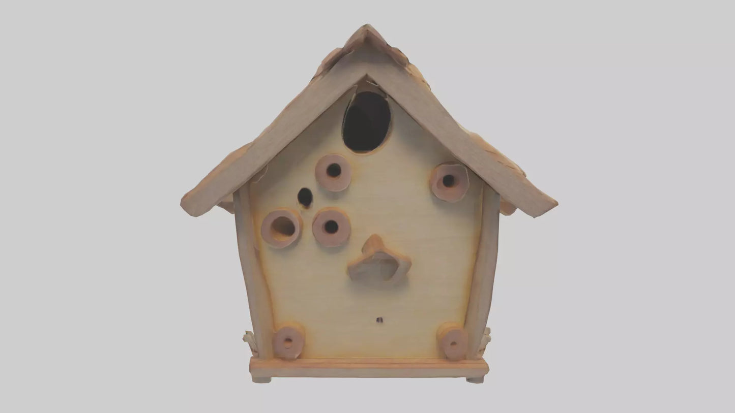 Cartoon Bird House model 3D model