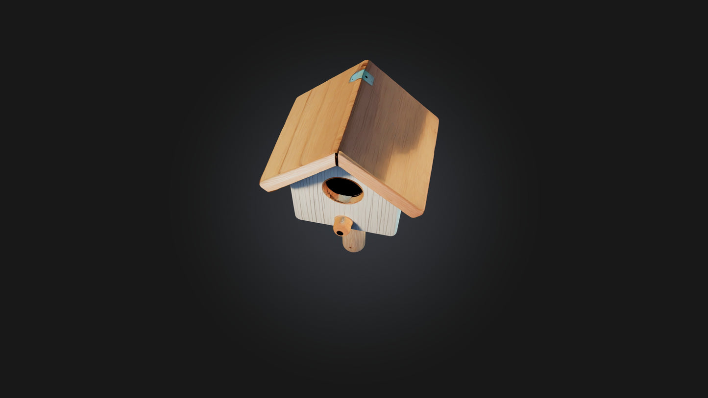 Cartoon Birdhouse 3D model