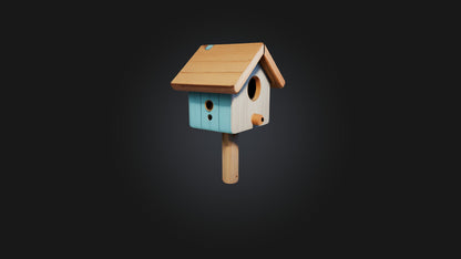 Cartoon Birdhouse 3D model