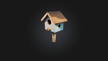 Cartoon Birdhouse 3D model