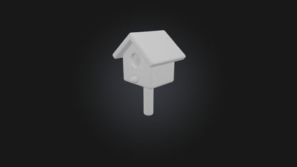 Cartoon Birdhouse 3D model