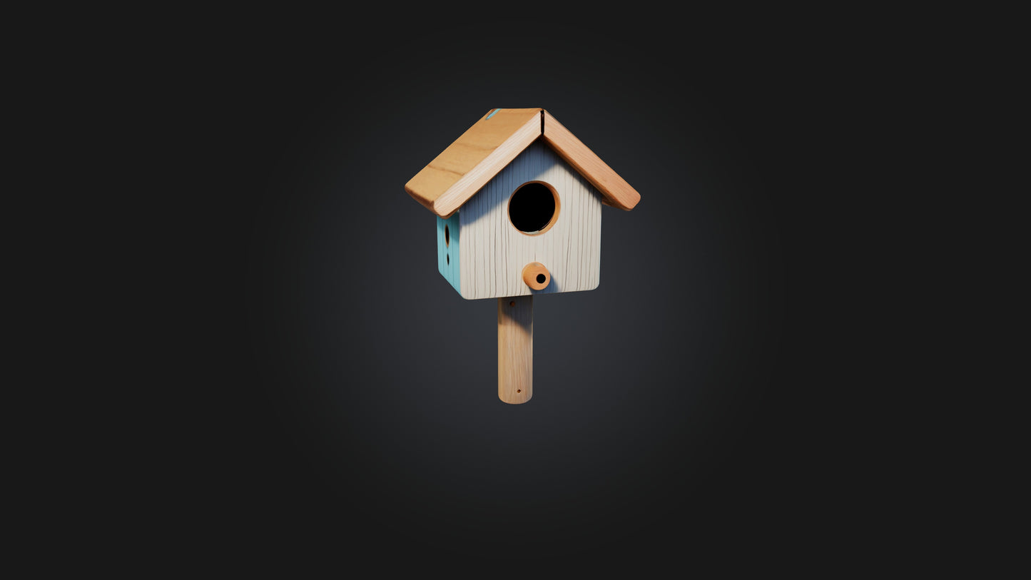 Cartoon Birdhouse 3D model