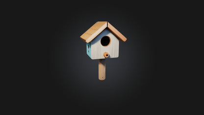 Cartoon Birdhouse 3D model