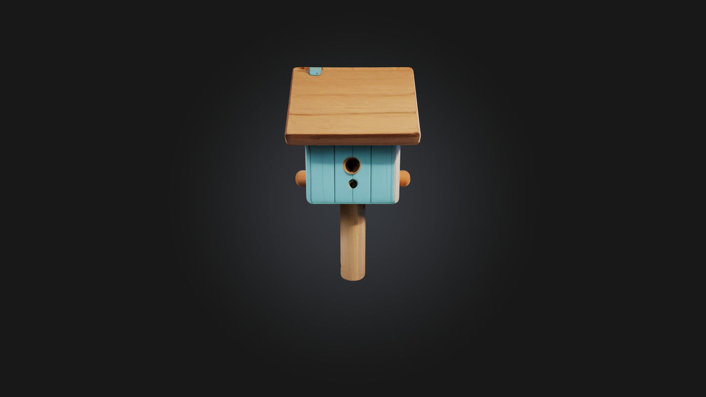 Cartoon Birdhouse 3D model