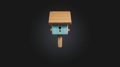Cartoon Birdhouse 3D model