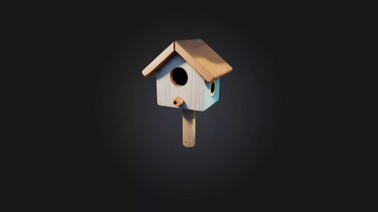 Cartoon Birdhouse 3D model