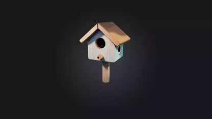 Cartoon Birdhouse 3D model