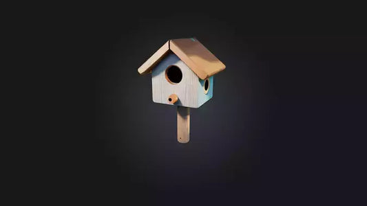 Cartoon Birdhouse 3D model
