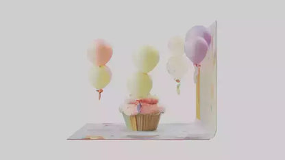 Cartoon Birthday Card model 3D model