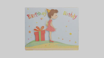 Cartoon Birthday Card model 3D model
