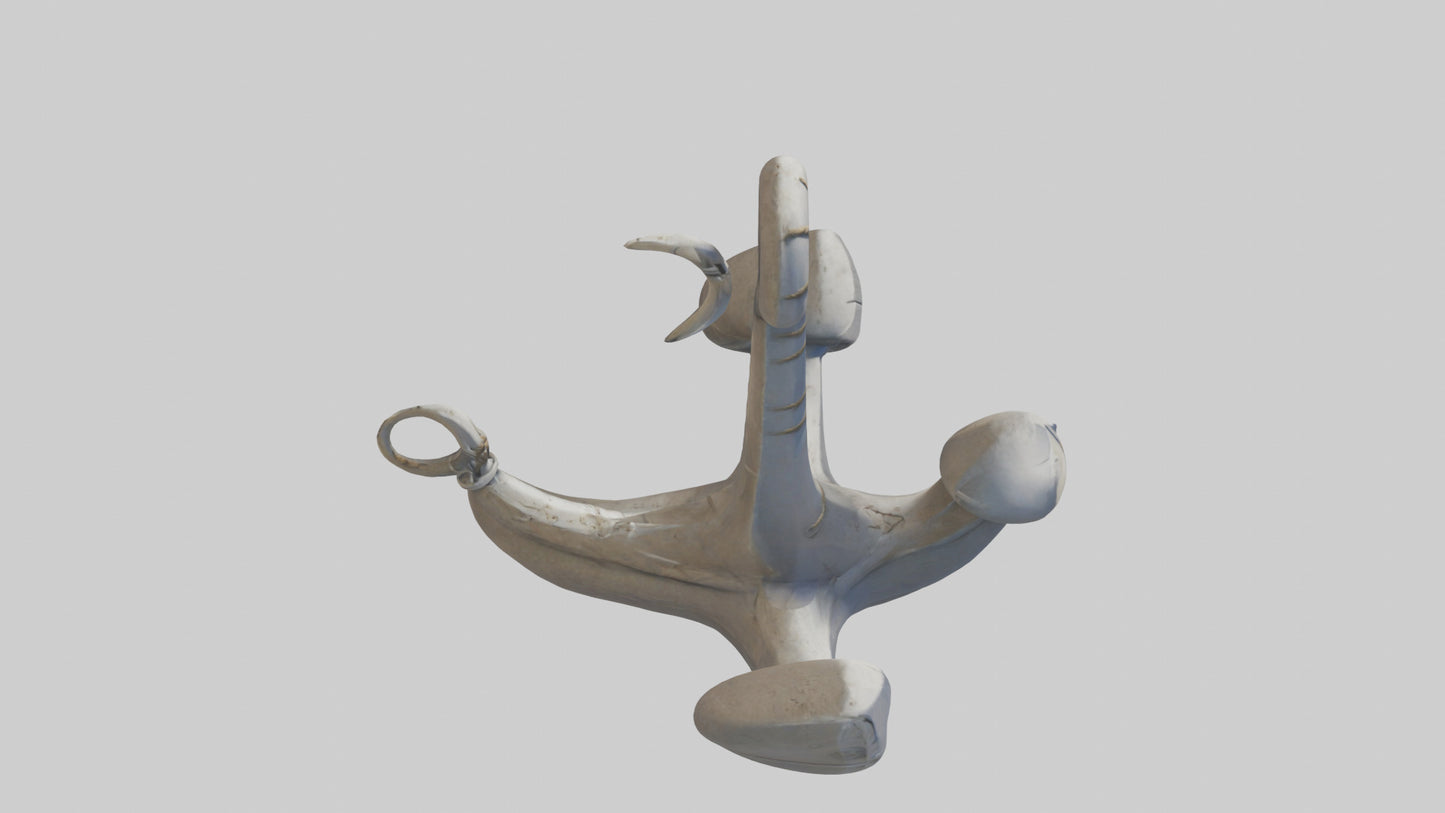 Cartoon Boat Anchor model 3D model