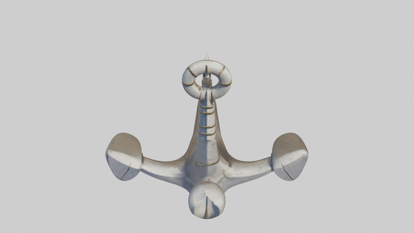 Cartoon Boat Anchor model 3D model