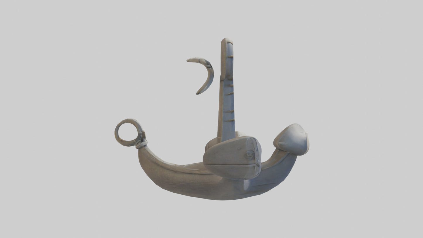 Cartoon Boat Anchor model 3D model